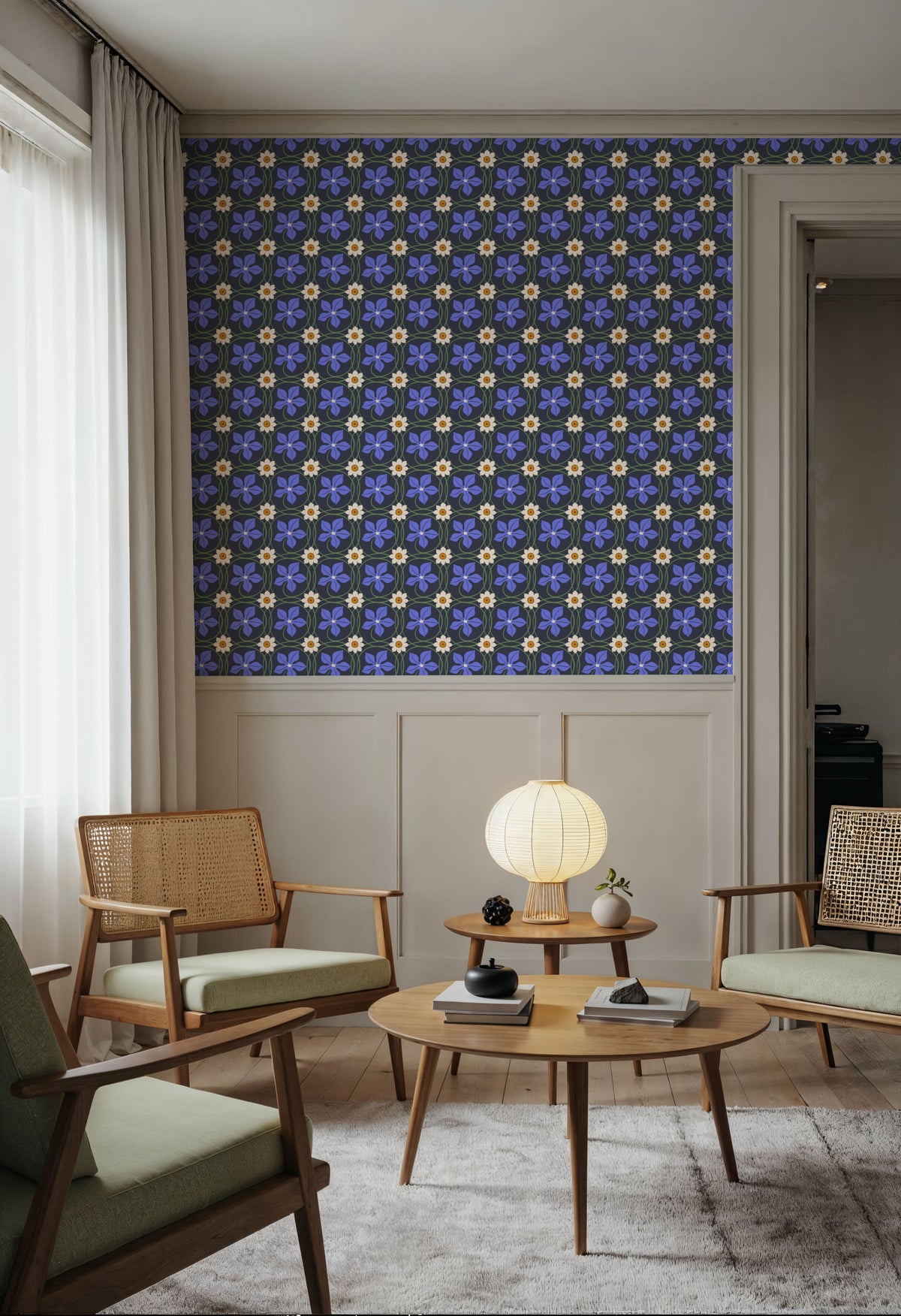 Scilla Mural Wallpaper - room preview 05