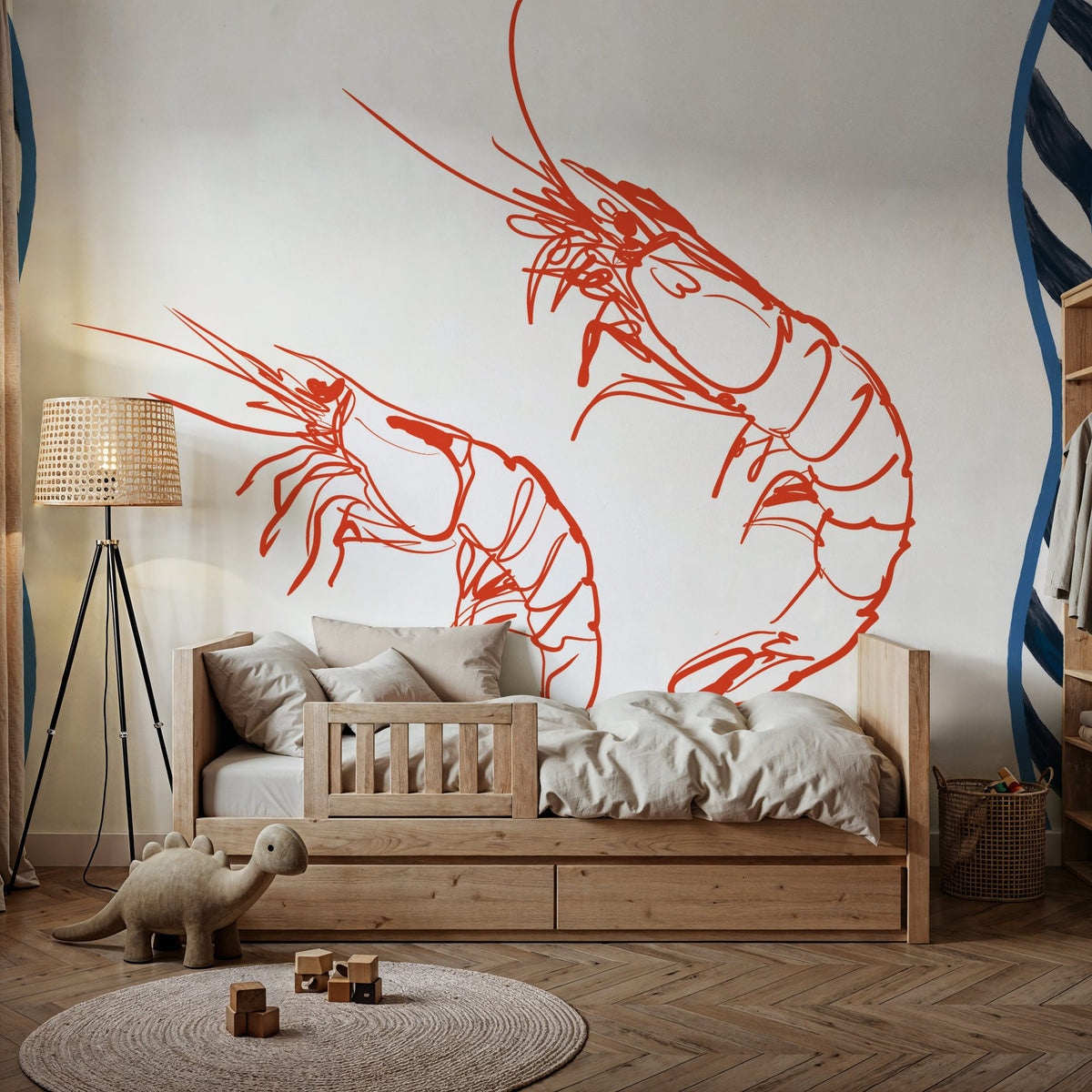 Sea Doodles II Mural Wallpaper - room preview 05