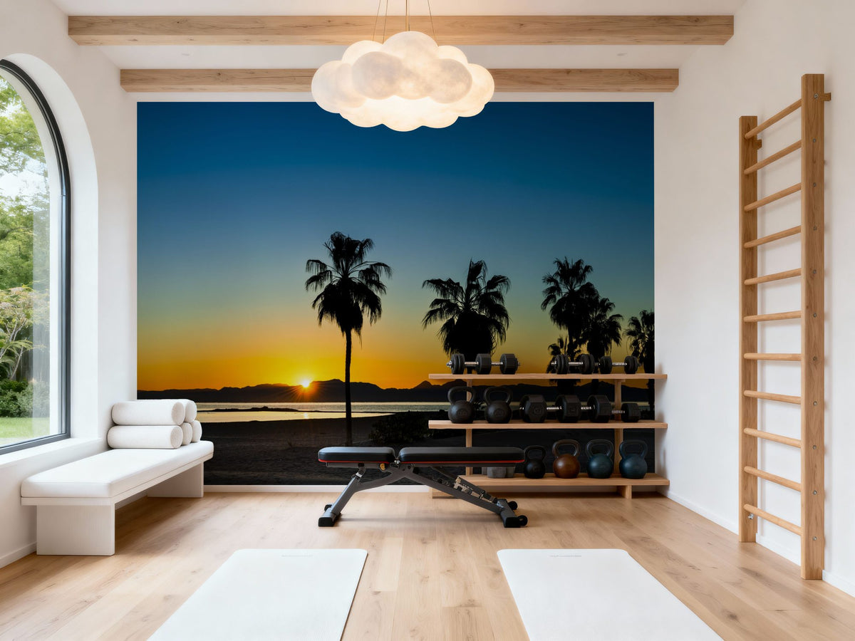 Palm Baja Dawn Mural Wallpaper - room preview 05