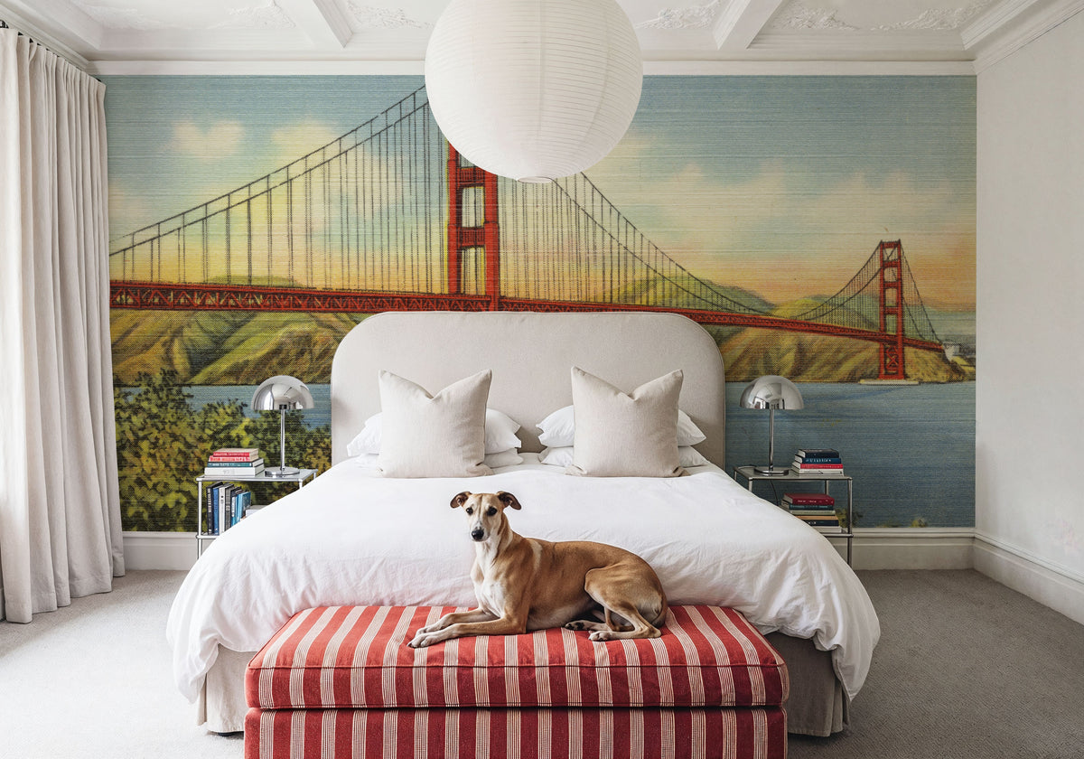 Greetings From Golden Gate Mural Wallpaper - room preview 05