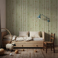 Forest View, Pistachio Mural Wallpaper - room preview 05