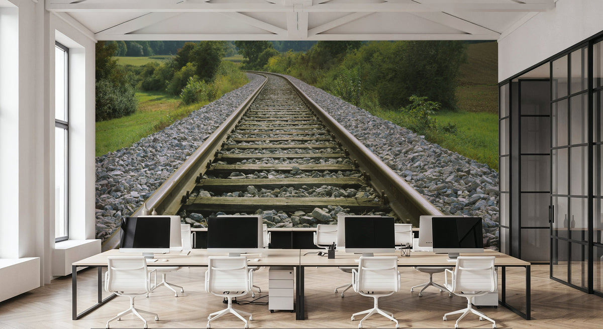 Woodland Tracks Mural Wallpaper - room preview 05