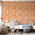 Oil on Water Orange Mural Wallpaper - room preview 05