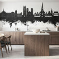 Münster Germany Skyline Black & White Mural Wallpaper - room preview 05