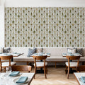 Marble Papers Flowers V.2, Spring Green Mural Wallpaper - room preview 05
