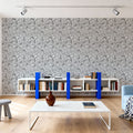 Negative Leaf, Stone Mural Wallpaper - room preview 05