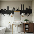 Ras Al Khaimah Skyline Black & White Mural Wallpaper - room preview 05