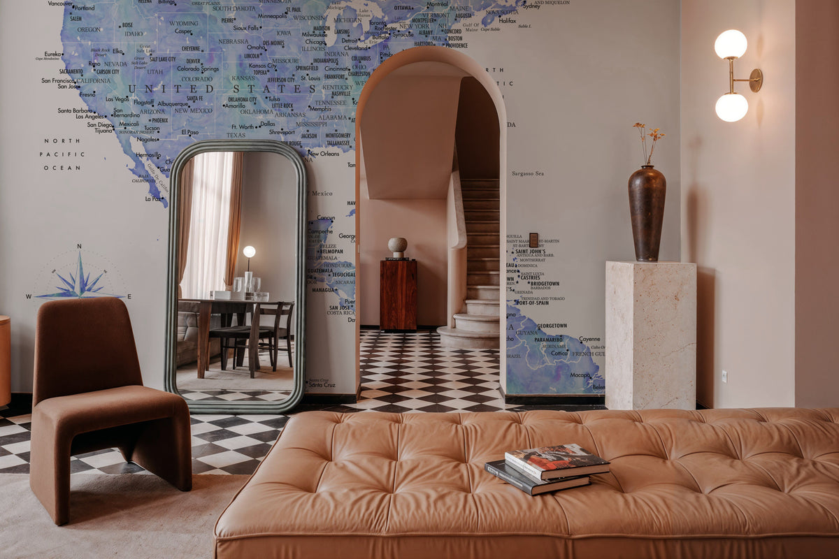 US Mexico Caribbean Map - Isidora Mural Wallpaper - room preview 05