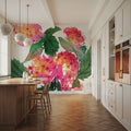 Summer Hydrangeas Mural Wallpaper - room preview 05