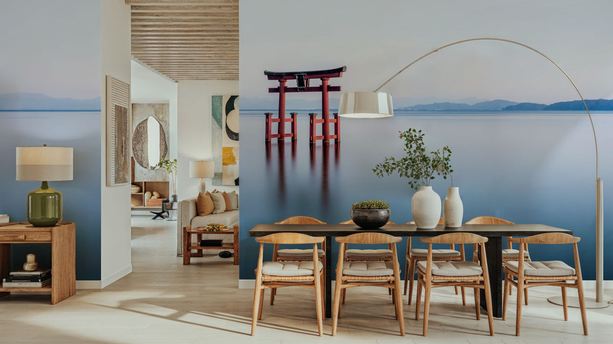 Lake Biwa Calm Mural Wallpaper - room preview 05
