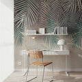 Palms Up Ahead Mural Wallpaper - Neutral Tone - room preview 05