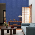 Coastal Scales Blue Mural Wallpaper - room preview 05