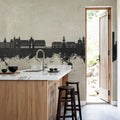 Rennes France Skyline Concrete Mural Wallpaper - room preview 05