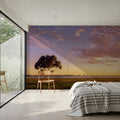Twilight Solitude Orange Mural Wallpaper - room preview 05