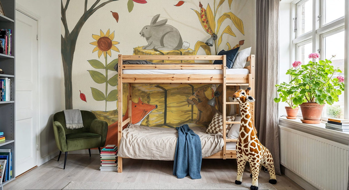 Woodland Harvest IV Mural Wallpaper - room preview 05