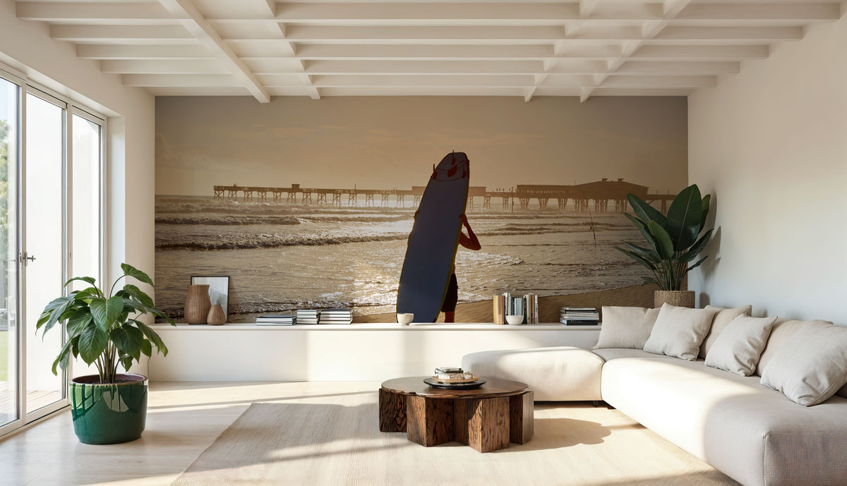 Daytona Beach Surf Mural Wallpaper - room preview 05