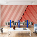 Pleated Coral Mural Wallpaper - room preview 05