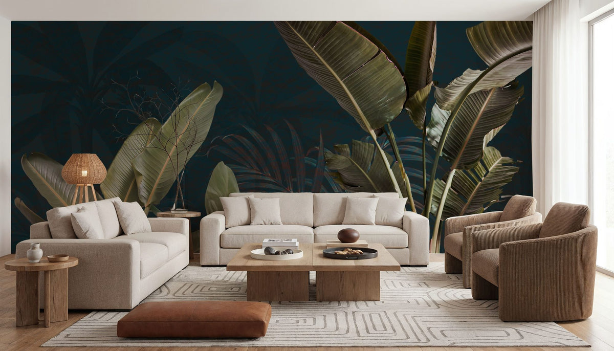 Banana Leaf Study Mural Wallpaper - room preview 05