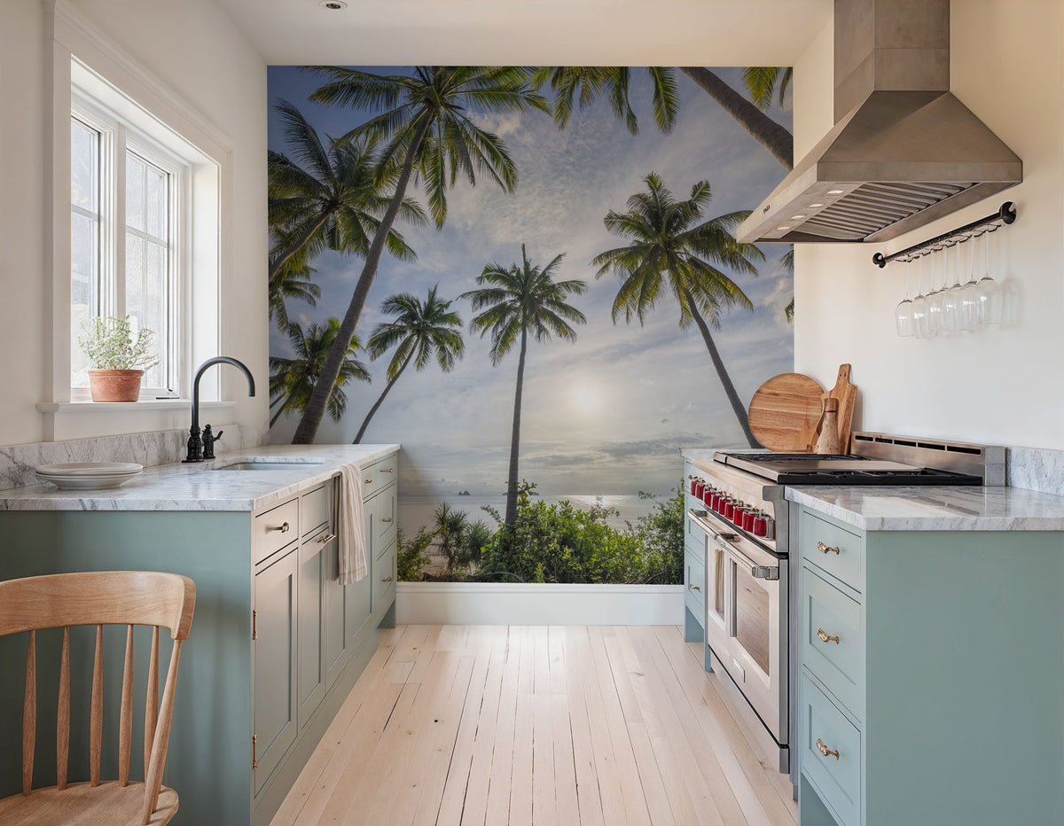 Palm Horizon Mural Wallpaper - room preview 05