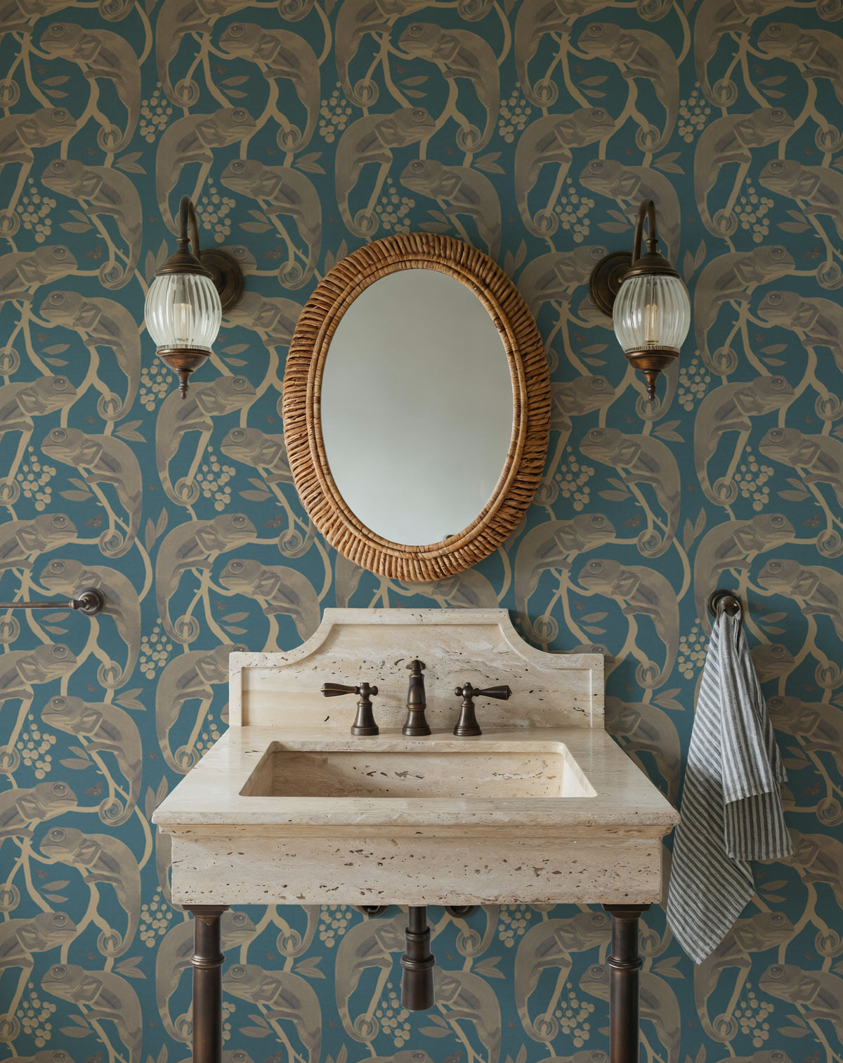 Chamelion Bronze Mural Wallpaper - room preview 05