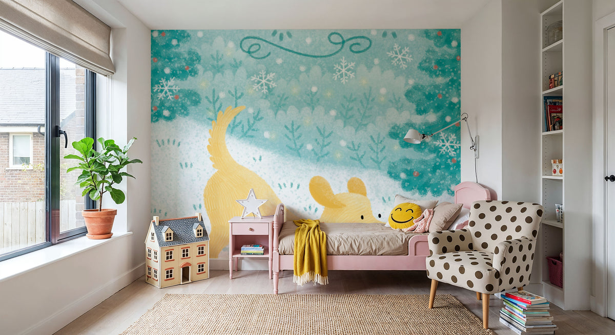 Festive Paws III Mural Wallpaper - room preview 05
