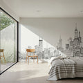 Skyline Chicago Mural Wallpaper - room preview 05