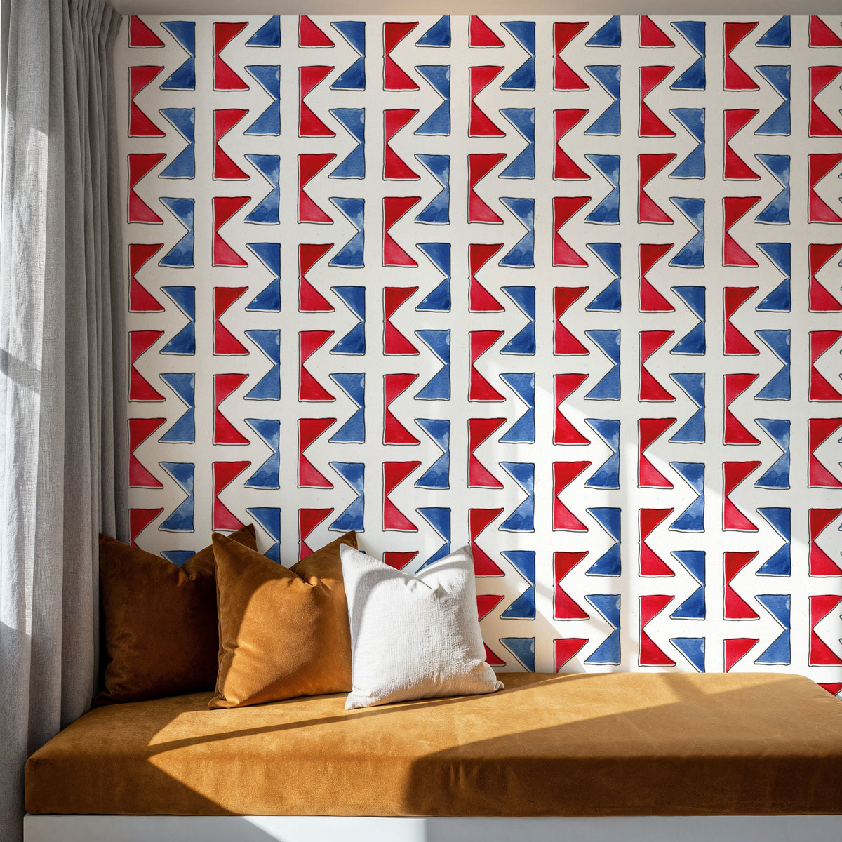 Seafood Shanty White II Mural Wallpaper - room preview 05