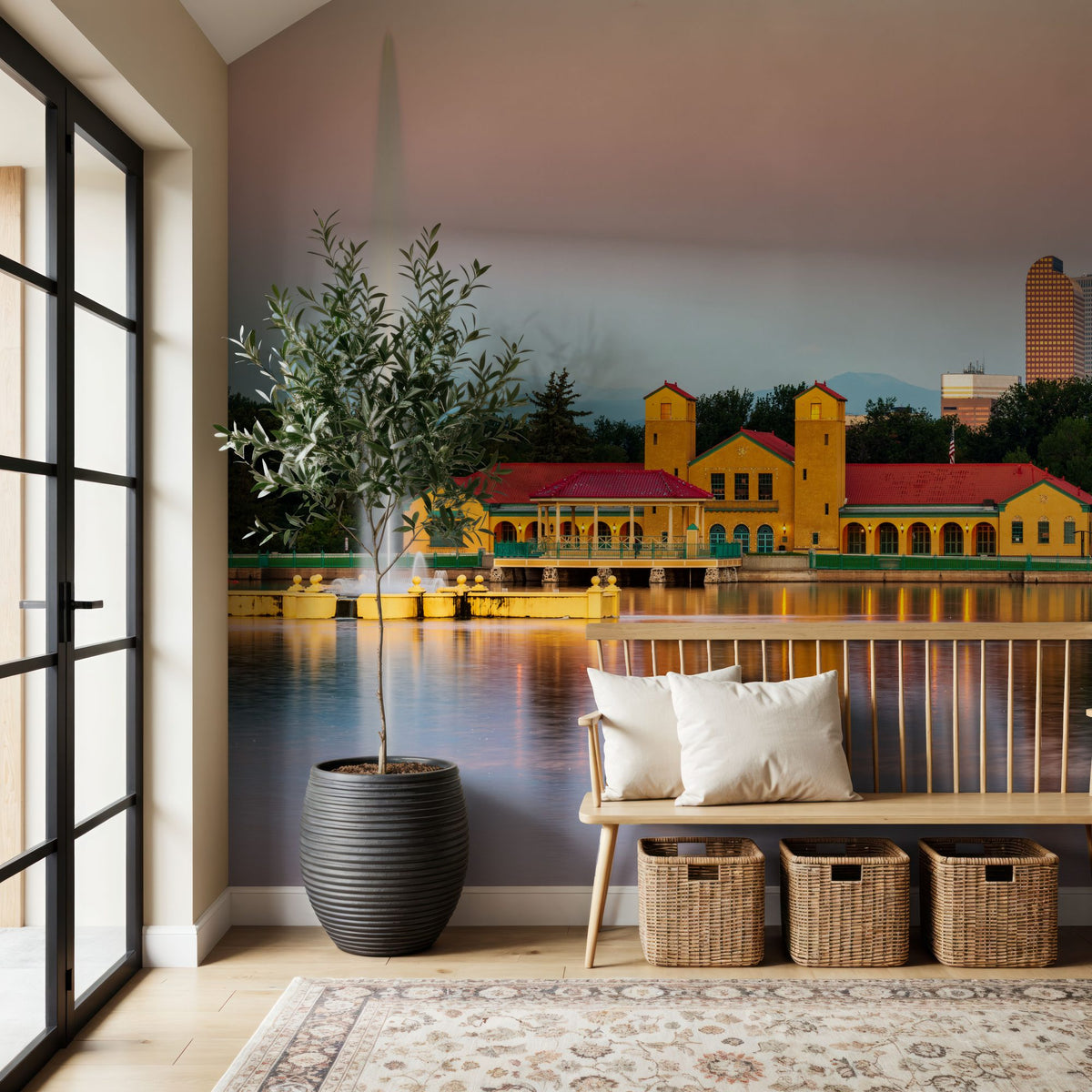 Ferril Lake Sunrise Mural Wallpaper - room preview 05