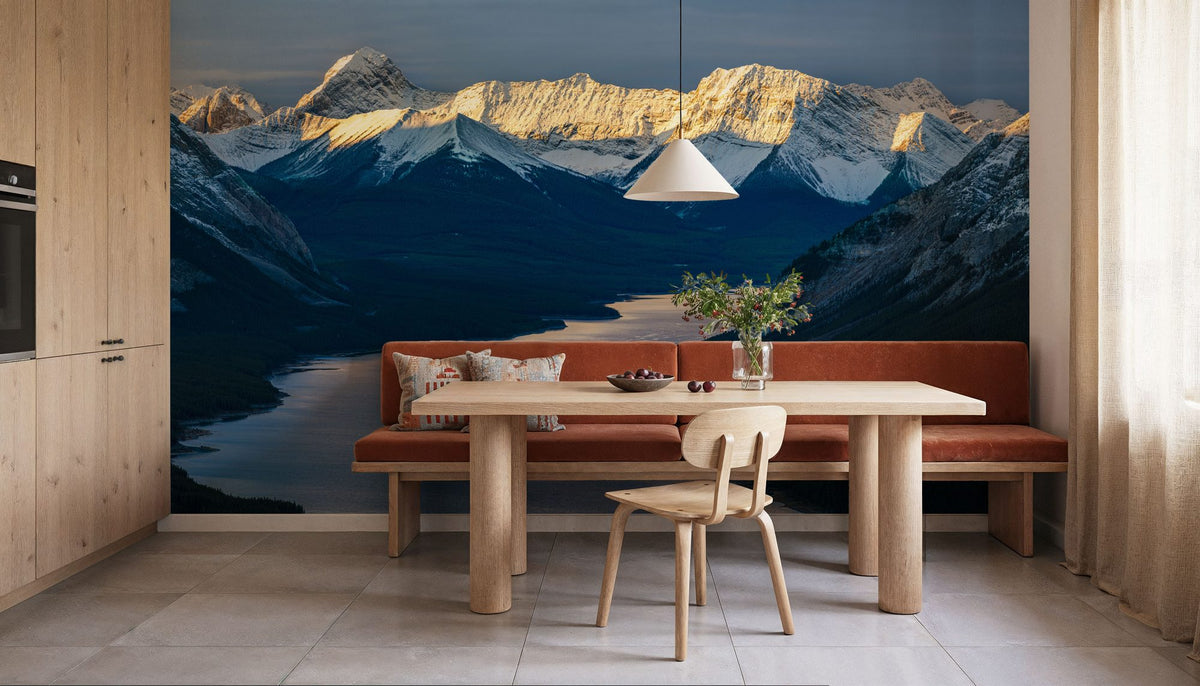 Spray Lake River Mural Wallpaper - room preview 05