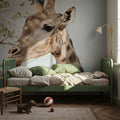Giraffe Portrait II Mural Wallpaper - room preview 05