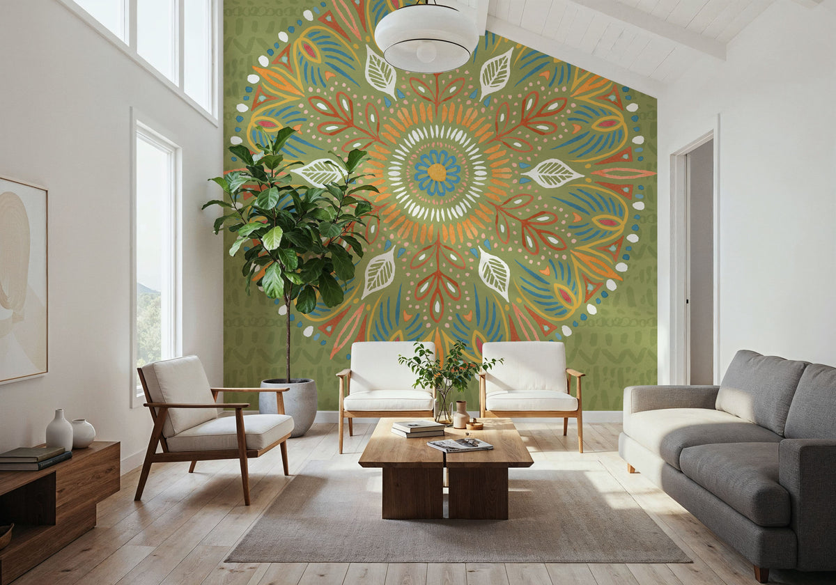 Harvest Whimsy X Color Mural Wallpaper - room preview 05
