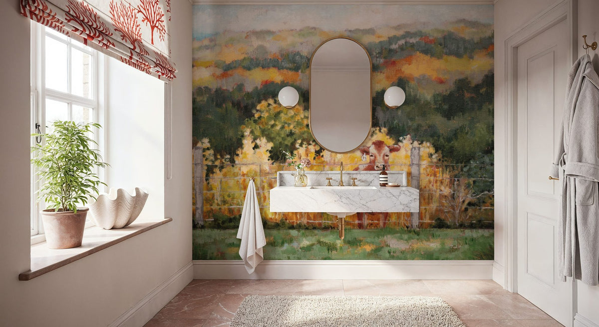 Fall on the Farm Mural Wallpaper - room preview 05