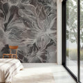 Seeing Through Leaves Dark Mural Wallpaper - room preview 05