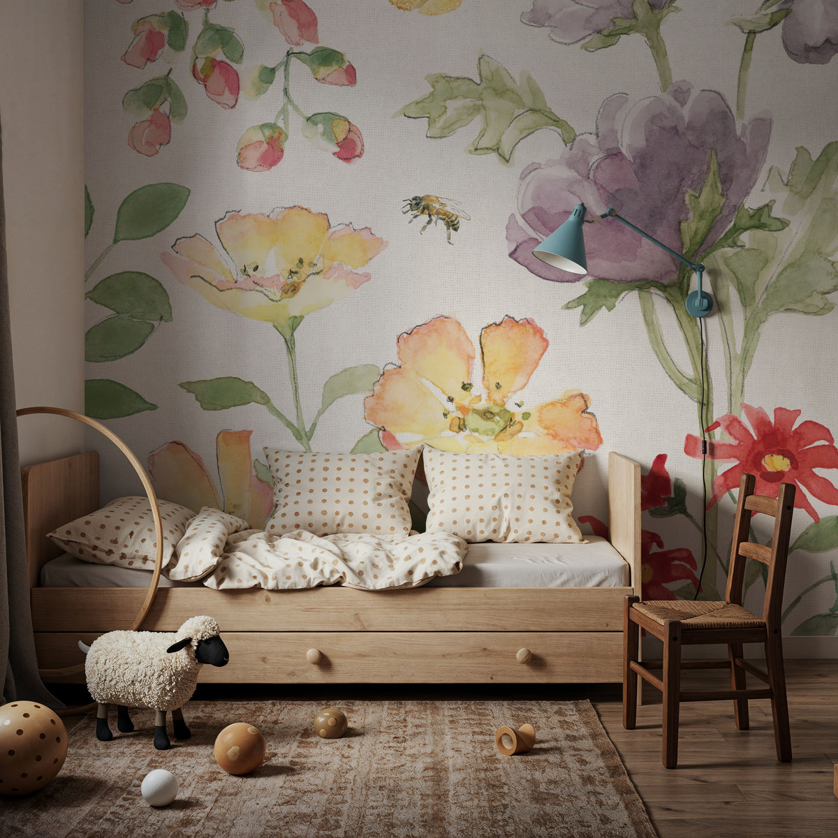Soft Meadow III Mural Wallpaper - room preview 05