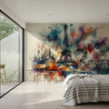 Watercolor Skyline Paris II Mural Wallpaper - room preview 05