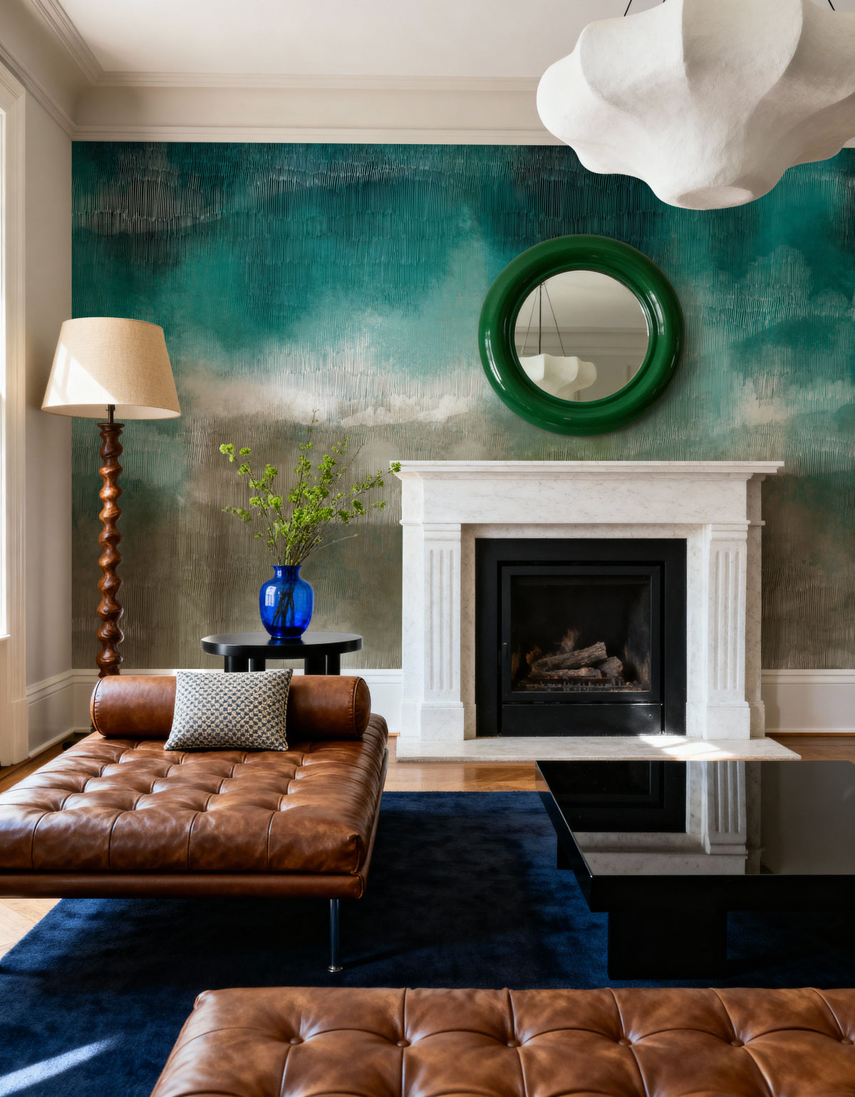 Wave Tapestry Mural Wallpaper - room preview 05