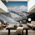Skiing the Alps Mural Wallpaper - room preview 05