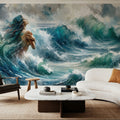 Sea's Symphony Enveloping Mural Wallpaper - room preview 05