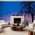 Sunset Tree Mural Wallpaper - room preview 05