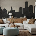 Essen Germany Skyline Concrete Mural Wallpaper - room preview 05