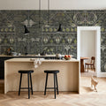 Floral Mood Green Mural Wallpaper - room preview 05