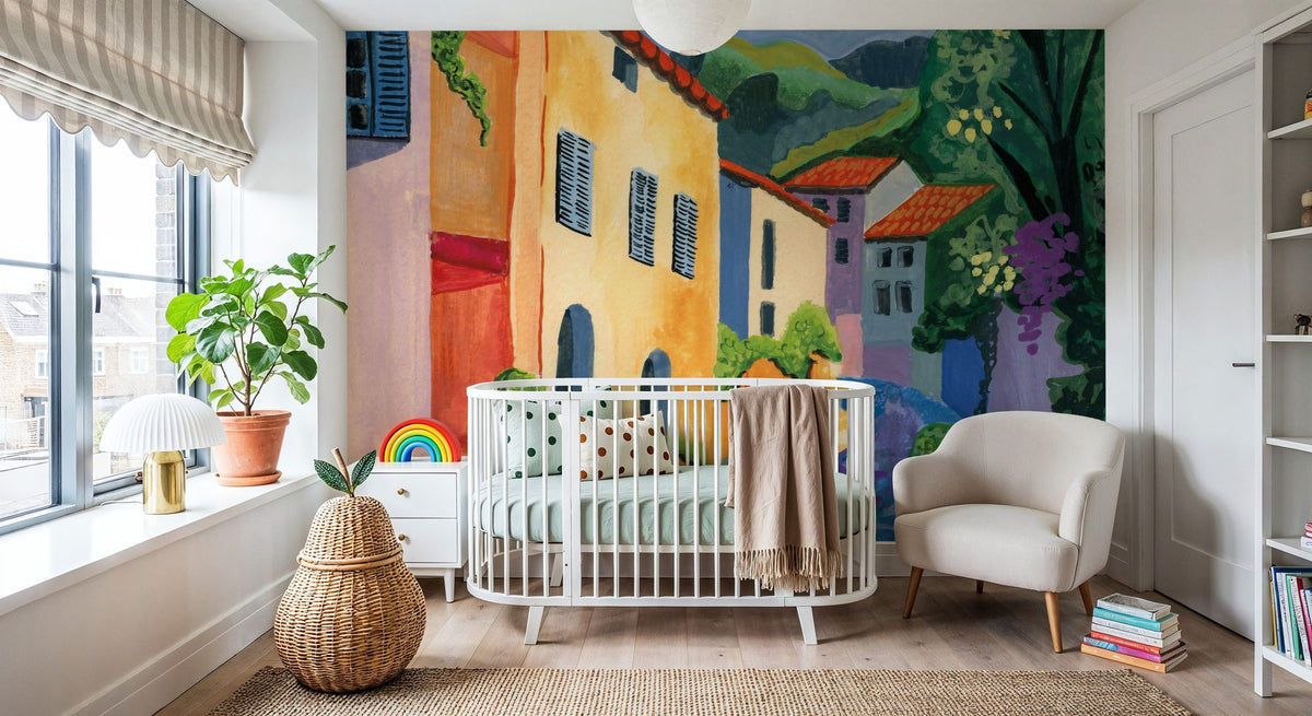 Stroll Down the Street Mural Wallpaper - room preview 05