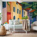 Stroll Down the Street Mural Wallpaper - room preview 05