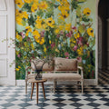 Sunlit Sunflowers Mural Wallpaper - room preview 05
