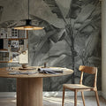 Tropical Banan Plant Sketch Mural Wallpaper - room preview 05