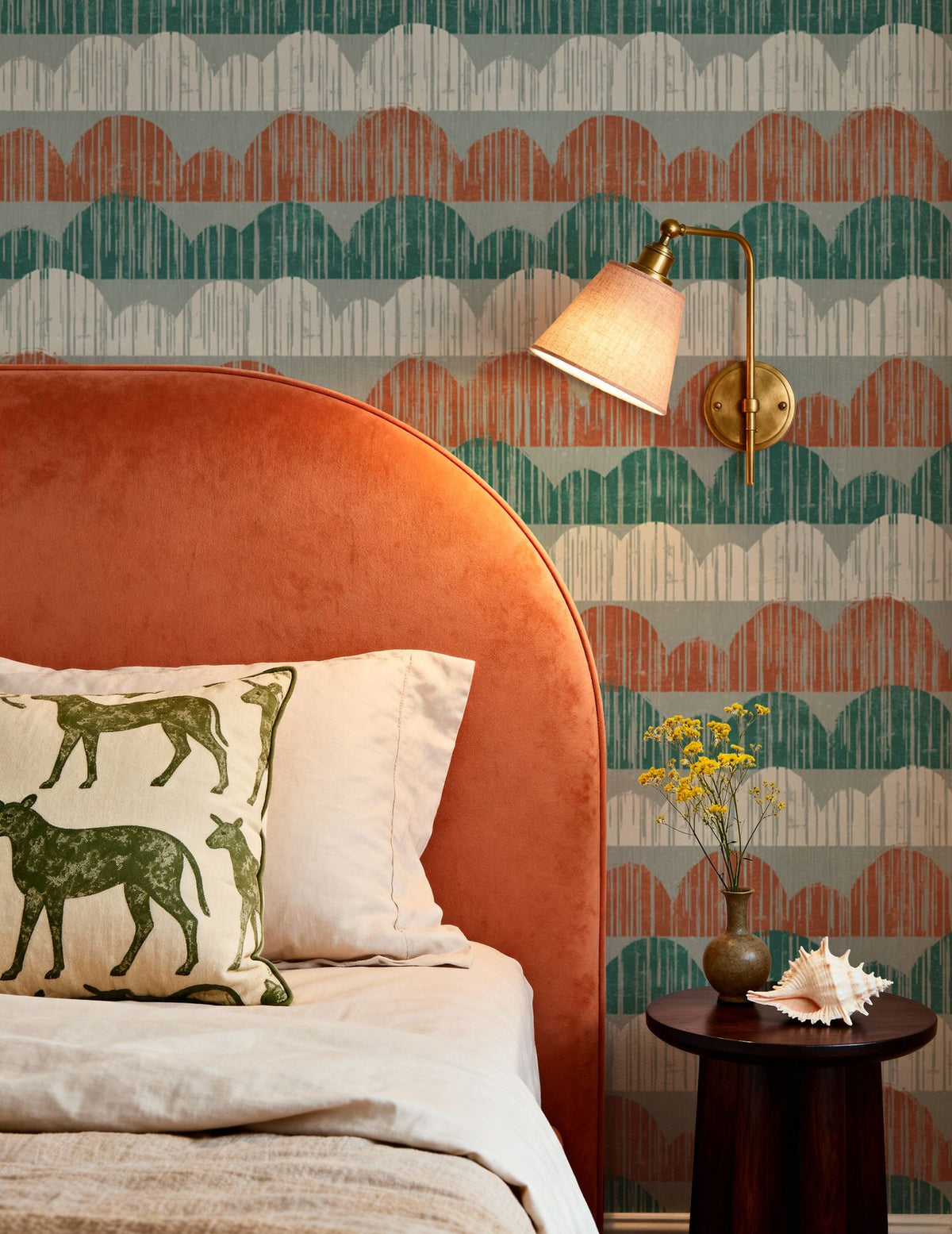 Woodland Horizons Gray Mural Wallpaper - room preview 05