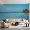 Turquoise Paradise Mural Wallpaper - room preview 05