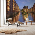 Canal Twilight Mural Wallpaper - room preview 05