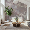 Birds in the Fog Red Mural Wallpaper - room preview 05