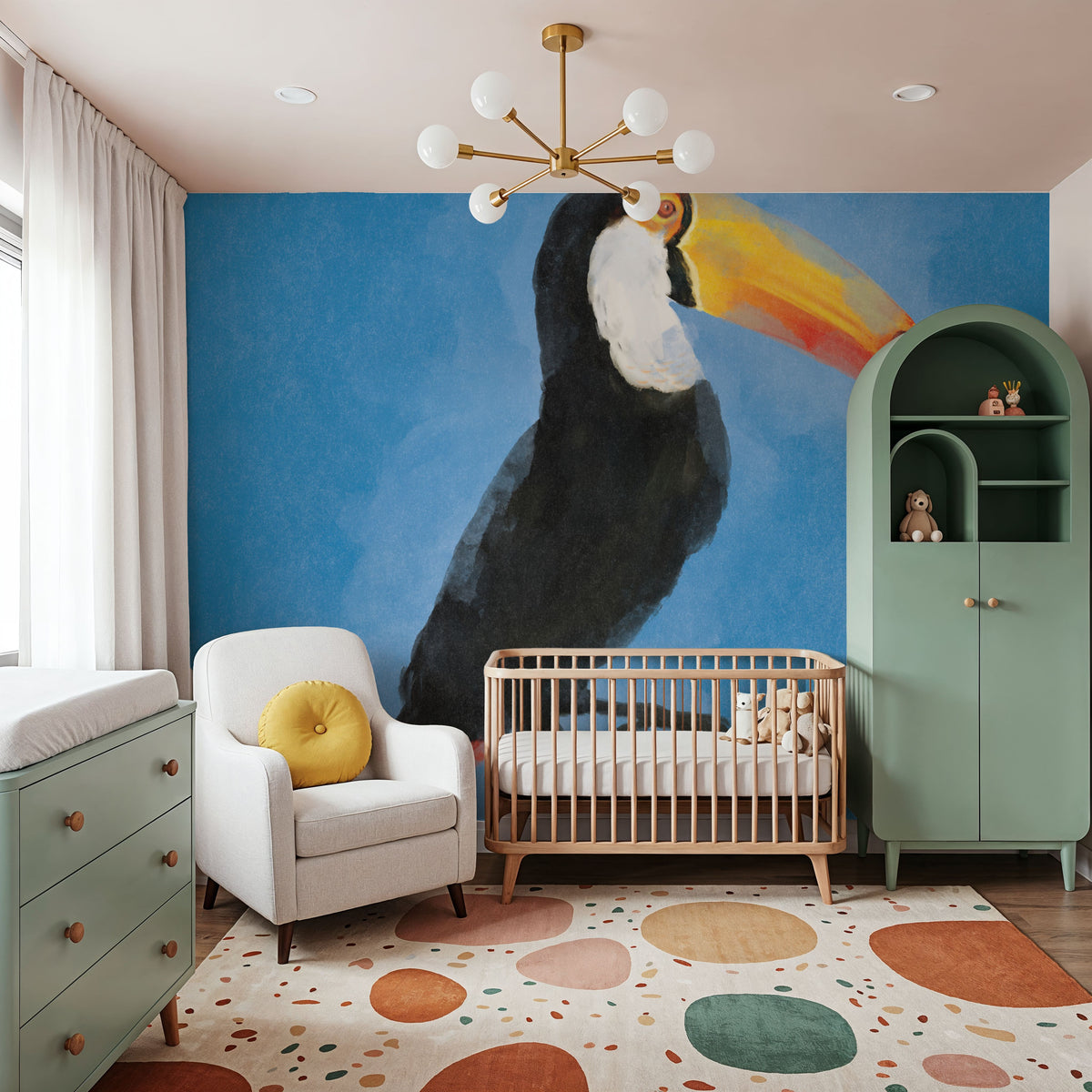 Bright Birds III Mural Wallpaper - room preview 05